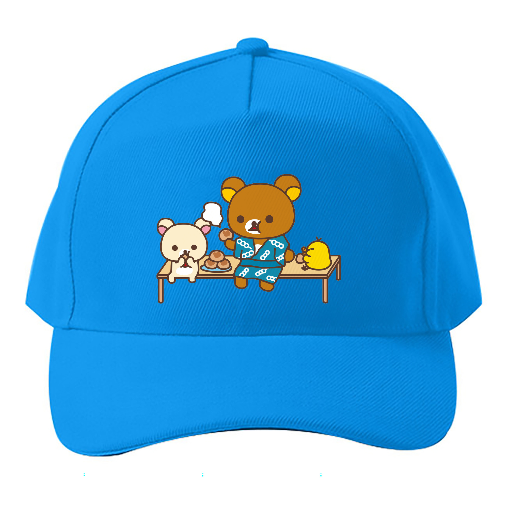 （画像用） リラックマ リラックマ キイロイトリ Rilakkuma Korilakkuma Kiiroitori ベースボールキャップ 綿100％ 男女兼用 帽子 スポーツ